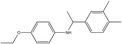 N-[1-(3,4-dimethylphenyl)ethyl]-4-ethoxyaniline 结构式
