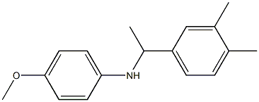 N-[1-(3,4-dimethylphenyl)ethyl]-4-methoxyaniline 结构式