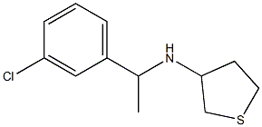 N-[1-(3-chlorophenyl)ethyl]thiolan-3-amine 结构式