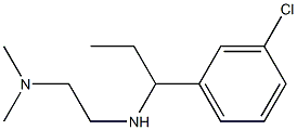 N'-[1-(3-chlorophenyl)propyl]-N,N-dimethylethane-1,2-diamine 结构式