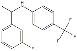 N-[1-(3-fluorophenyl)ethyl]-4-(trifluoromethyl)aniline 结构式