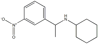 N-[1-(3-nitrophenyl)ethyl]cyclohexanamine 结构式