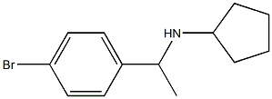 N-[1-(4-bromophenyl)ethyl]cyclopentanamine 结构式