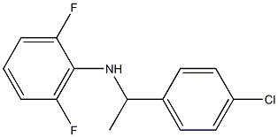 N-[1-(4-chlorophenyl)ethyl]-2,6-difluoroaniline 结构式