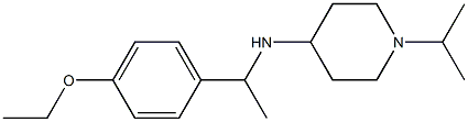 N-[1-(4-ethoxyphenyl)ethyl]-1-(propan-2-yl)piperidin-4-amine 结构式