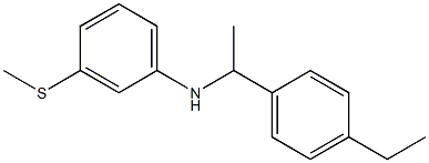 N-[1-(4-ethylphenyl)ethyl]-3-(methylsulfanyl)aniline 结构式