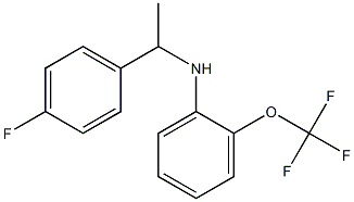 N-[1-(4-fluorophenyl)ethyl]-2-(trifluoromethoxy)aniline 结构式