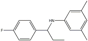 N-[1-(4-fluorophenyl)propyl]-3,5-dimethylaniline 结构式