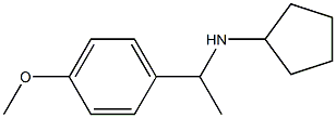 N-[1-(4-methoxyphenyl)ethyl]cyclopentanamine 结构式