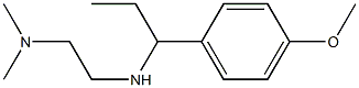 N'-[1-(4-methoxyphenyl)propyl]-N,N-dimethylethane-1,2-diamine 结构式