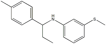 N-[1-(4-methylphenyl)propyl]-3-(methylsulfanyl)aniline 结构式