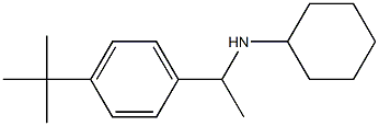 N-[1-(4-tert-butylphenyl)ethyl]cyclohexanamine 结构式