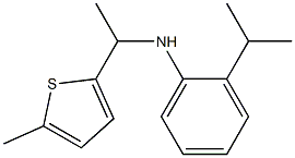 N-[1-(5-methylthiophen-2-yl)ethyl]-2-(propan-2-yl)aniline 结构式