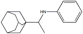 N-[1-(adamantan-1-yl)ethyl]aniline 结构式