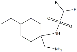 N-[1-(aminomethyl)-4-ethylcyclohexyl]difluoromethanesulfonamide 结构式