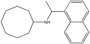 N-[1-(naphthalen-1-yl)ethyl]cyclooctanamine 结构式