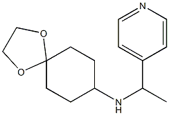 N-[1-(pyridin-4-yl)ethyl]-1,4-dioxaspiro[4.5]decan-8-amine 结构式