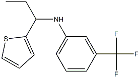 N-[1-(thiophen-2-yl)propyl]-3-(trifluoromethyl)aniline 结构式