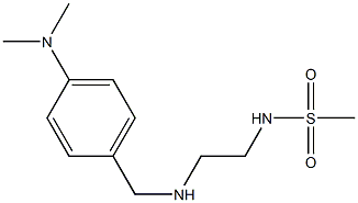 N-[2-({[4-(dimethylamino)phenyl]methyl}amino)ethyl]methanesulfonamide 结构式