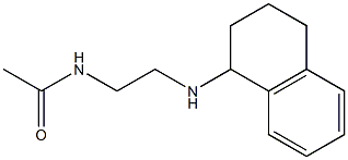 N-[2-(1,2,3,4-tetrahydronaphthalen-1-ylamino)ethyl]acetamide 结构式