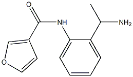 N-[2-(1-aminoethyl)phenyl]-3-furamide 结构式