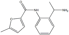 N-[2-(1-aminoethyl)phenyl]-5-methylfuran-2-carboxamide 结构式