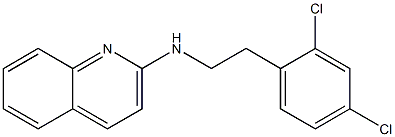 N-[2-(2,4-dichlorophenyl)ethyl]quinolin-2-amine 结构式