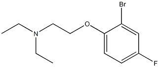 N-[2-(2-bromo-4-fluorophenoxy)ethyl]-N,N-diethylamine 结构式