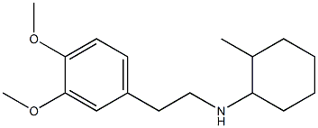 N-[2-(3,4-dimethoxyphenyl)ethyl]-2-methylcyclohexan-1-amine 结构式