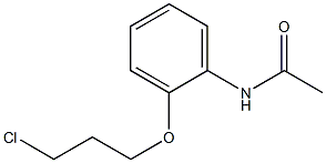 N-[2-(3-chloropropoxy)phenyl]acetamide 结构式