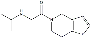 N-[2-(6,7-dihydrothieno[3,2-c]pyridin-5(4H)-yl)-2-oxoethyl]-N-isopropylamine 结构式