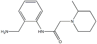 N-[2-(aminomethyl)phenyl]-2-(2-methylpiperidin-1-yl)acetamide 结构式