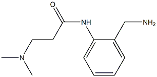 N-[2-(aminomethyl)phenyl]-3-(dimethylamino)propanamide 结构式