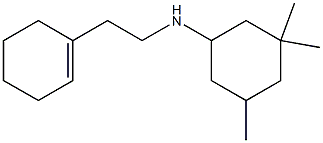 N-[2-(cyclohex-1-en-1-yl)ethyl]-3,3,5-trimethylcyclohexan-1-amine 结构式