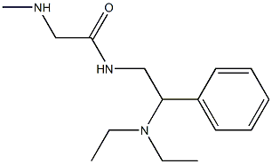 N-[2-(diethylamino)-2-phenylethyl]-2-(methylamino)acetamide 结构式