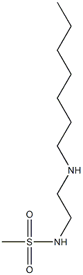 N-[2-(heptylamino)ethyl]methanesulfonamide 结构式