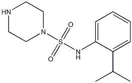 N-[2-(propan-2-yl)phenyl]piperazine-1-sulfonamide 结构式