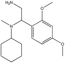 N-[2-amino-1-(2,4-dimethoxyphenyl)ethyl]-N-cyclohexyl-N-methylamine 结构式