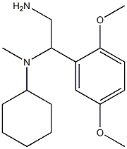 N-[2-amino-1-(2,5-dimethoxyphenyl)ethyl]-N-cyclohexyl-N-methylamine 结构式