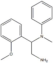 N-[2-amino-1-(2-methoxyphenyl)ethyl]-N-methyl-N-phenylamine 结构式