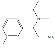 N-[2-amino-1-(3-fluorophenyl)ethyl]-N-isopropyl-N-methylamine 结构式