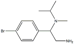 N-[2-amino-1-(4-bromophenyl)ethyl]-N-isopropyl-N-methylamine 结构式