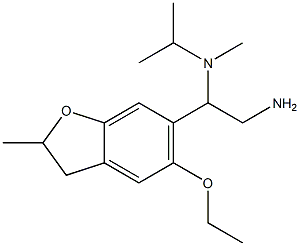 N-[2-amino-1-(5-ethoxy-2-methyl-2,3-dihydro-1-benzofuran-6-yl)ethyl]-N-isopropyl-N-methylamine 结构式