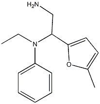 N-[2-amino-1-(5-methyl-2-furyl)ethyl]-N-ethyl-N-phenylamine 结构式