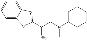 N-[2-amino-2-(1-benzofuran-2-yl)ethyl]-N-methylcyclohexanamine 结构式