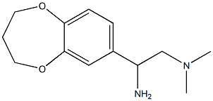 N-[2-amino-2-(3,4-dihydro-2H-1,5-benzodioxepin-7-yl)ethyl]-N,N-dimethylamine 结构式