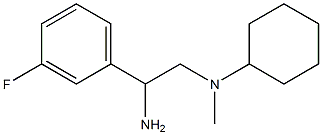 N-[2-amino-2-(3-fluorophenyl)ethyl]-N-methylcyclohexanamine 结构式