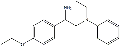 N-[2-amino-2-(4-ethoxyphenyl)ethyl]-N-ethylaniline 结构式