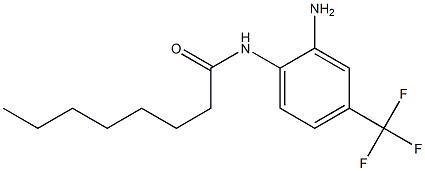N-[2-amino-4-(trifluoromethyl)phenyl]octanamide 结构式