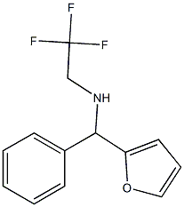 N-[2-furyl(phenyl)methyl]-N-(2,2,2-trifluoroethyl)amine 结构式